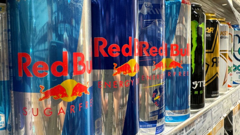 Sales of Red Bull energy drinks increased to a record high in the UK in 2024. (Photo Illustration by Justin Sullivan/Getty Images)