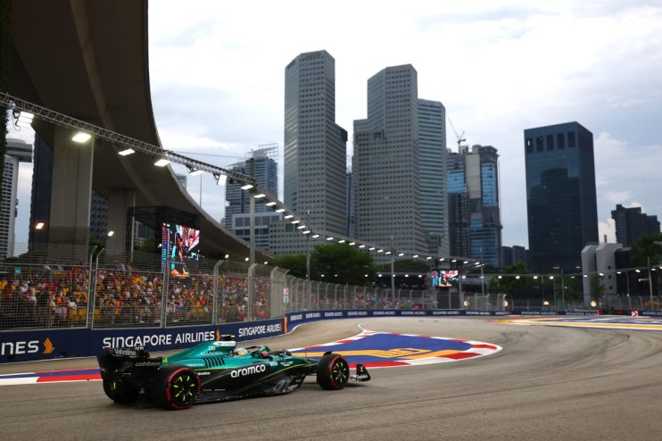 Take one minute to watch some of the Formula 1 Singapore Grand Prix this weekend and you’ll struggle not to lock eyes with a luxury brand being splashed on an advertising hoarding or chassis panel.