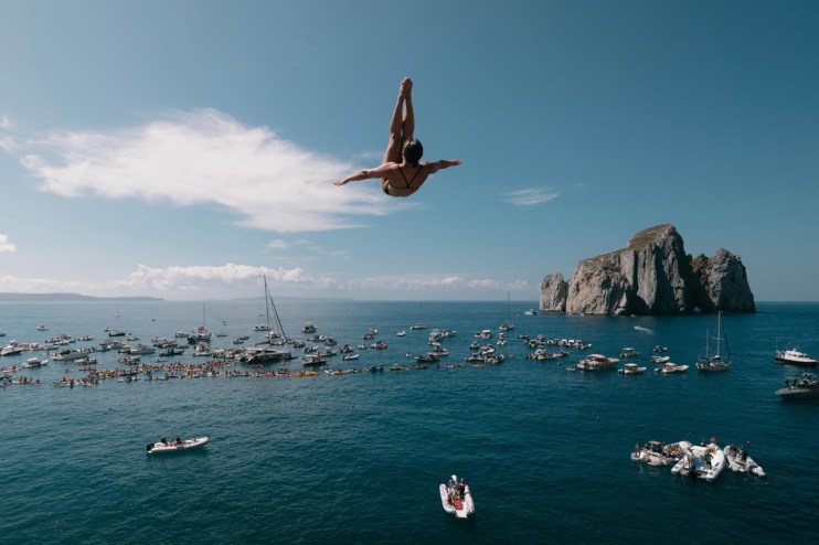Cliff diving content attracts 1bn views a year due to its daredevil nature and stunning backdrops