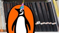 Penguin Classics book collection celebrating their anniversary with iconic titles and elegant cover designs displayed on a...