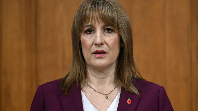 Breaking news event with a crowd gathered at a city square under clear skies, capturing a moment of public attention and e...