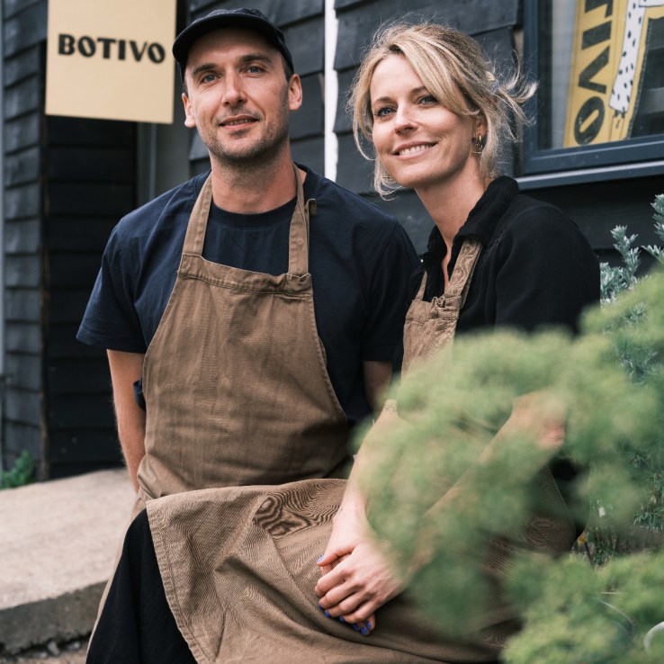  Botivo co-founders Sam Paget Steavenson and Imme Ermgassen.