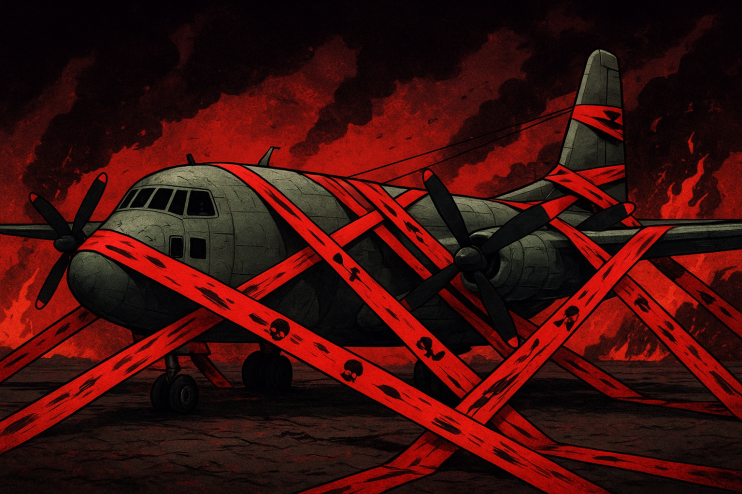 Defence officials in formal attire reviewing documents at a conference table, showcasing military planning and bureaucracy.