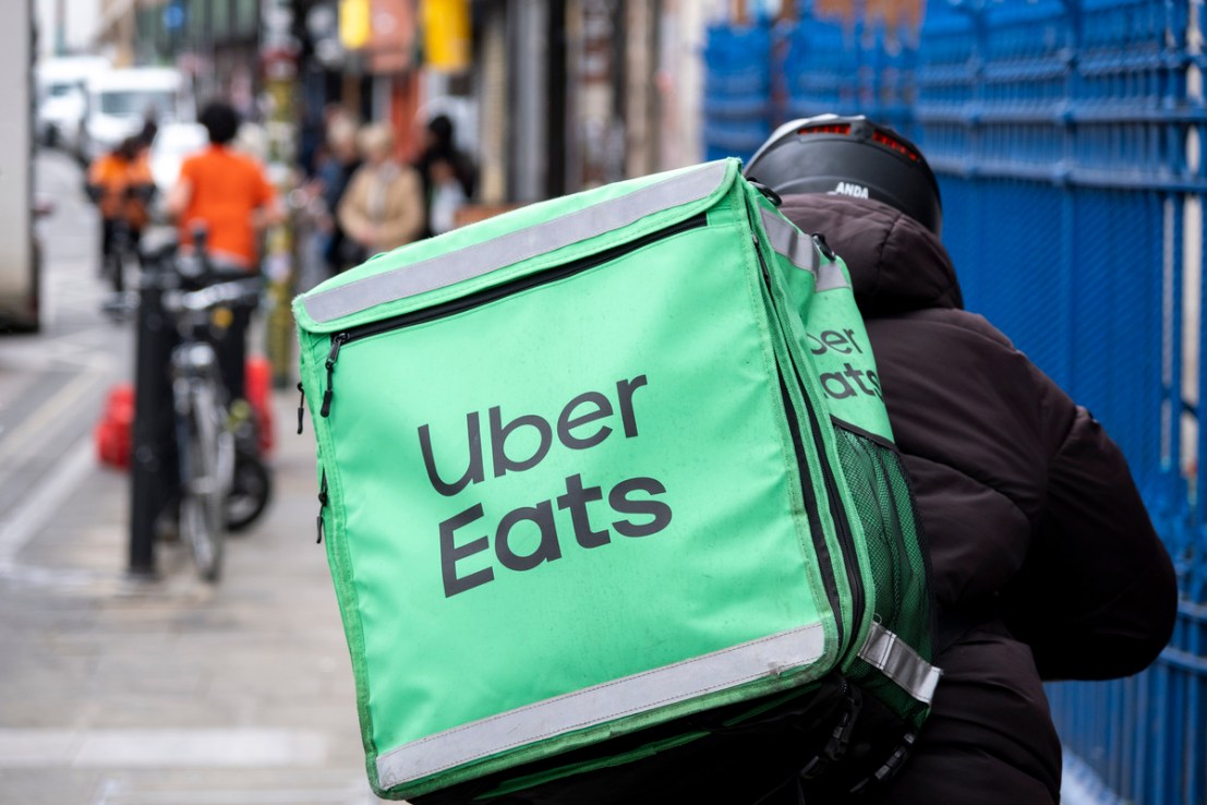 Uber Eats (photo by Mike Kemp/In Pictures via Getty Images)