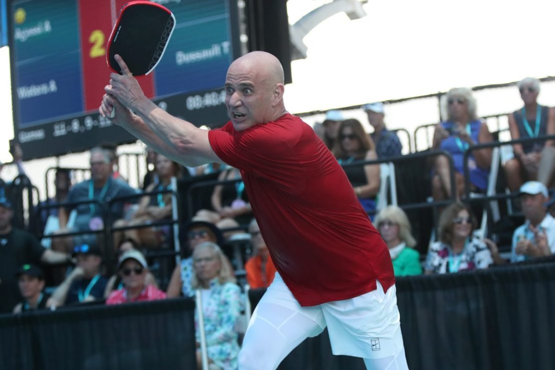 Agassi is among the stars to have popularised pickleball in the US