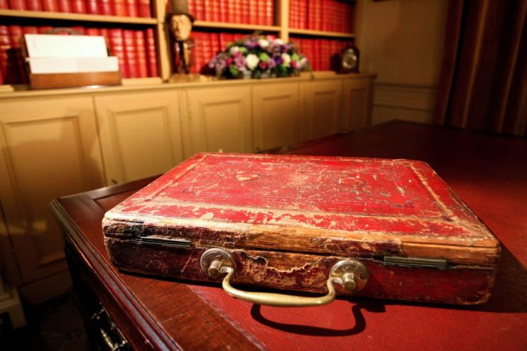 Breaking news update banner with headline space on a digital screen background, suitable for a business news website