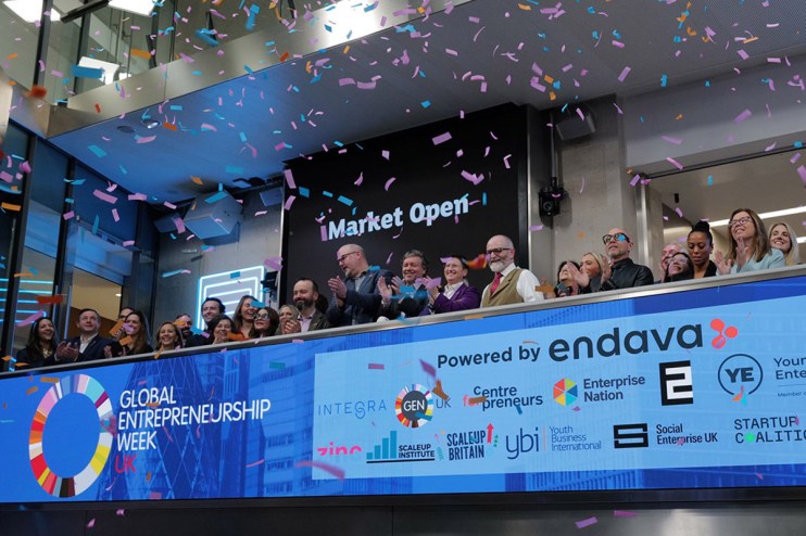 LSE campus bustling with activity during Global Entrepreneurship Week UK 2025, showcasing innovation and collaboration