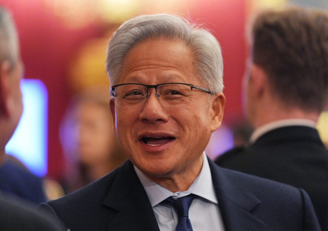 Jensen Huang at a reception at St James's Palace in London(AFP via Getty Images)