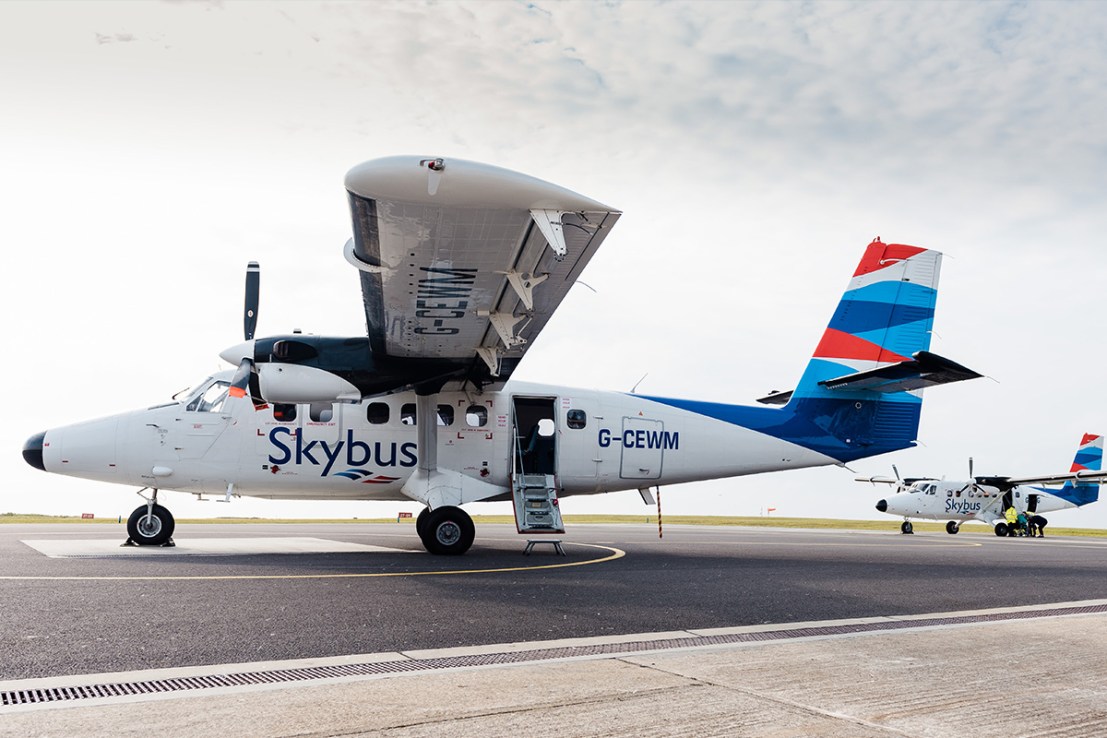 Skybus operates a key transport artery to the Isles of Scilly. (Credit: Skybus) 