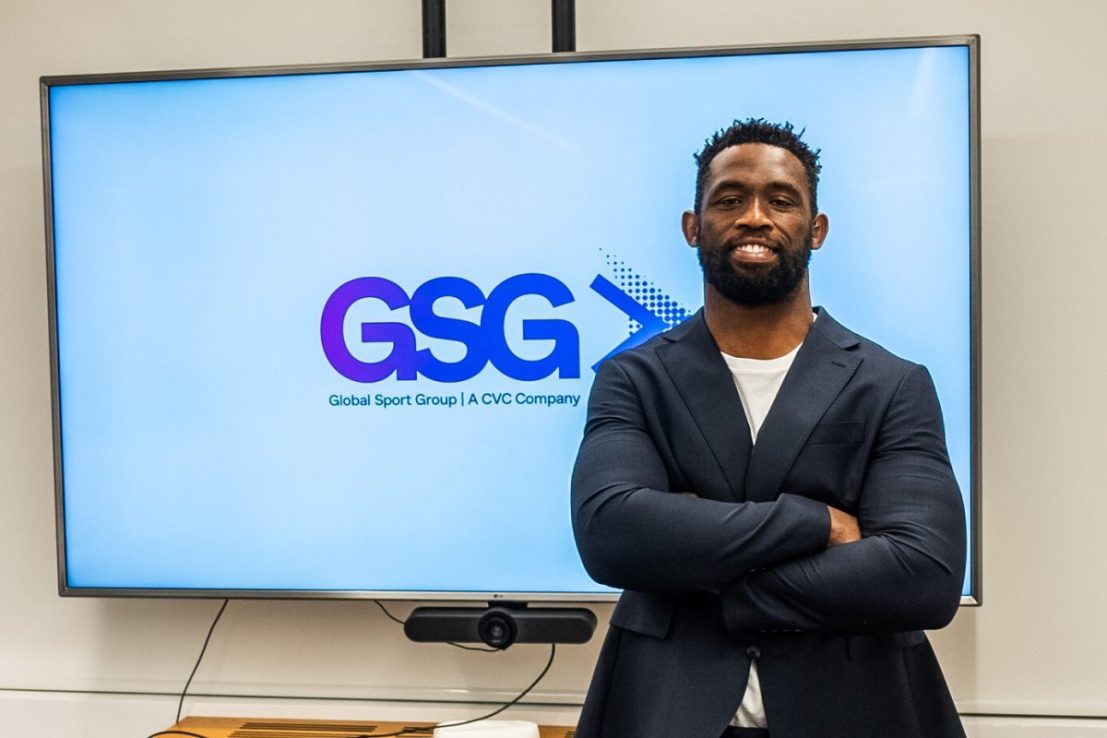 Siya Kolisi will advise GSG. CVC's potfolio of sports innvestments