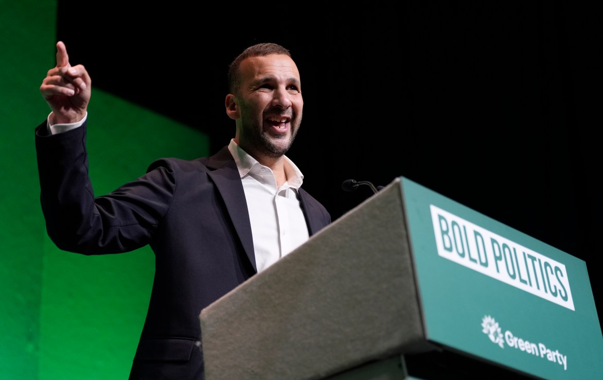Green Party leader Zack Polanski. Andrew Matthews/PA Wire