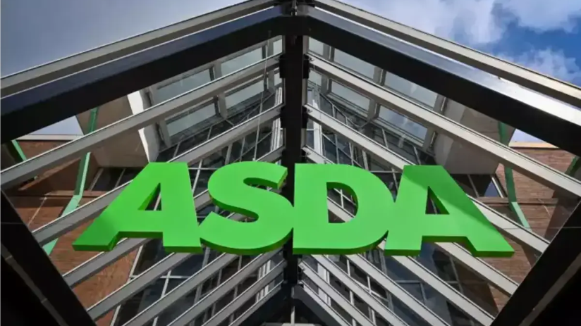Asda House sign on a building exterior, representing the companys headquarters and corporate presence.
