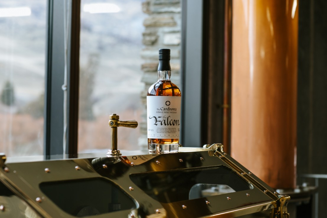Cardrona's award-winning single malt, The Falcon
