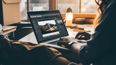 Firefly Acrobat performing a stunning aerial routine in a professional studio setting, showcasing agility and grace.