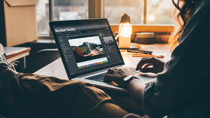 Firefly Acrobat performing a stunning aerial routine in a professional studio setting, showcasing agility and grace.