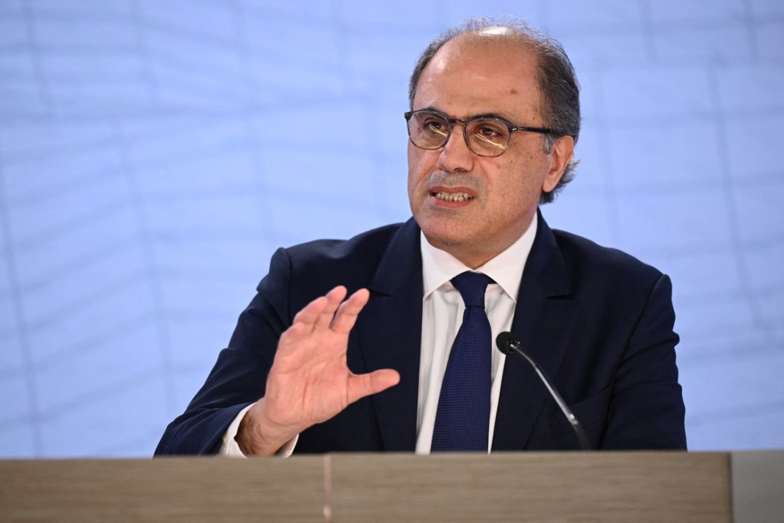 IMF Director Azour. Photo by MANDEL NGAN/AFP via Getty Images