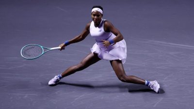 Getty Images logo with a blurred background, symbolizing professional stock photography services on a business news site.