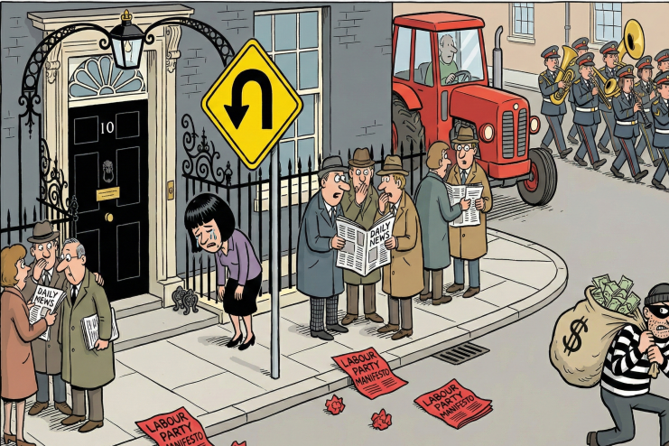 Labour, Tories, and Reform UK leaders at Westminster during a heated debate on the years most challenging political moments