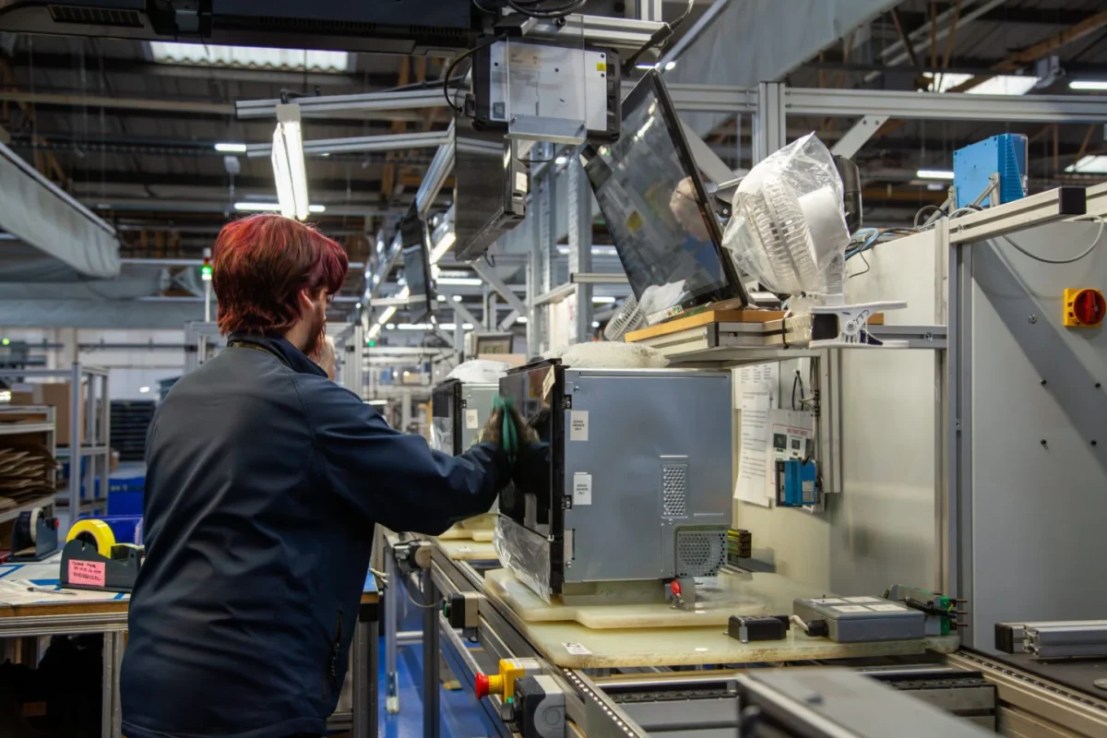 Panasonic’s microwave plant in Wales. Image by Panasonic.
