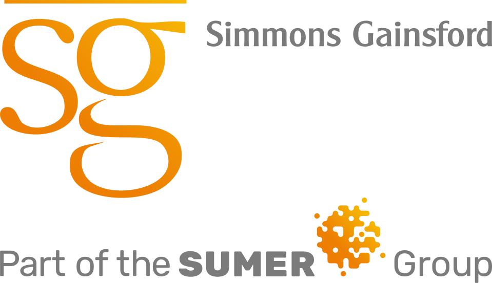 Simmons Gainsford COL 1 building exterior showcasing modern architecture in a business district setting