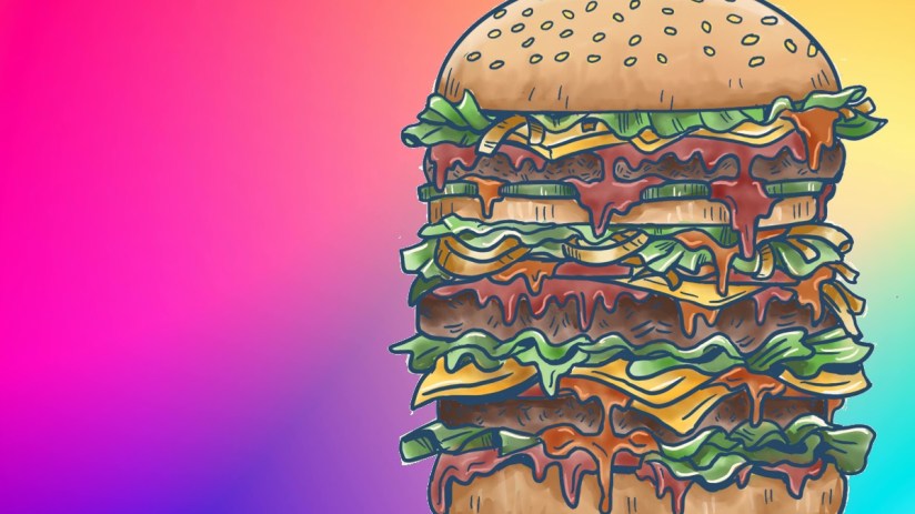 Delicious gourmet burger available for online order, showcasing fresh ingredients and a perfectly toasted bun for delivery