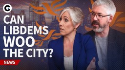 Liberal Democrats leader engaging with London city voters ahead of the upcoming elections, discussing urban economic policies