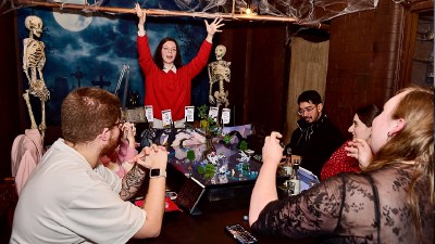 Breaking news concept with digital data elements on a blue background, symbolizing modern information technology trends