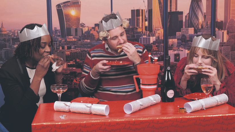 Future cityscape with innovative architecture, sustainable infrastructure, and advanced technology on a bright December da...