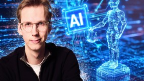 AI-driven legal tech firm office with professionals discussing innovative solutions around a conference table