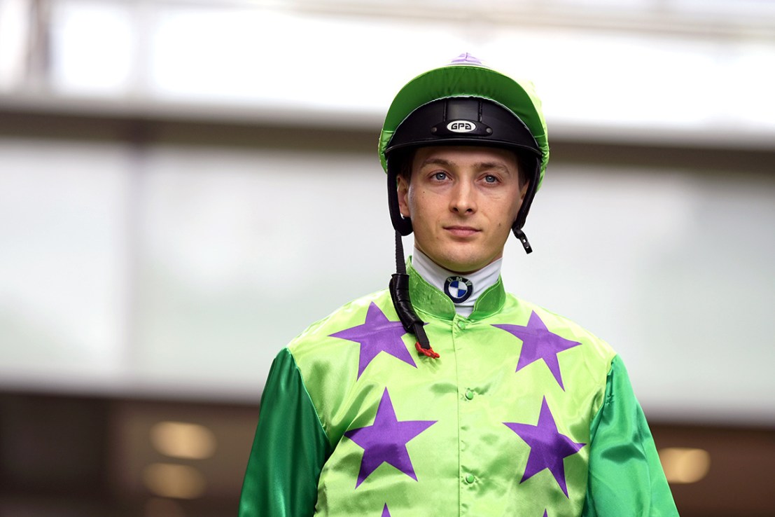 Harry Bentley rides Swift Ascend for David Eustace at Sha Tin on Sunday.