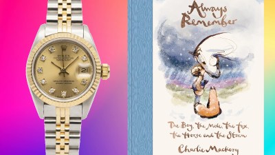 Rolex watch with a distinctive swirl pattern and mole detail, highlighting luxurious design elements in a business context.