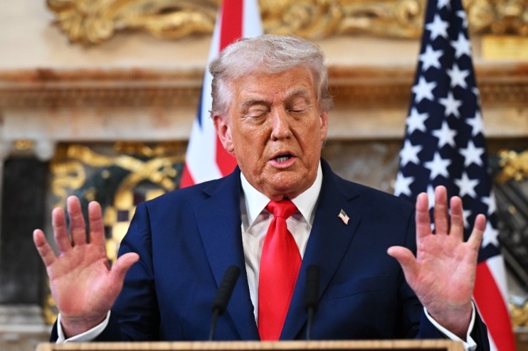 Breaking news event scene with reporters and cameras capturing a significant moment for a business news website audience