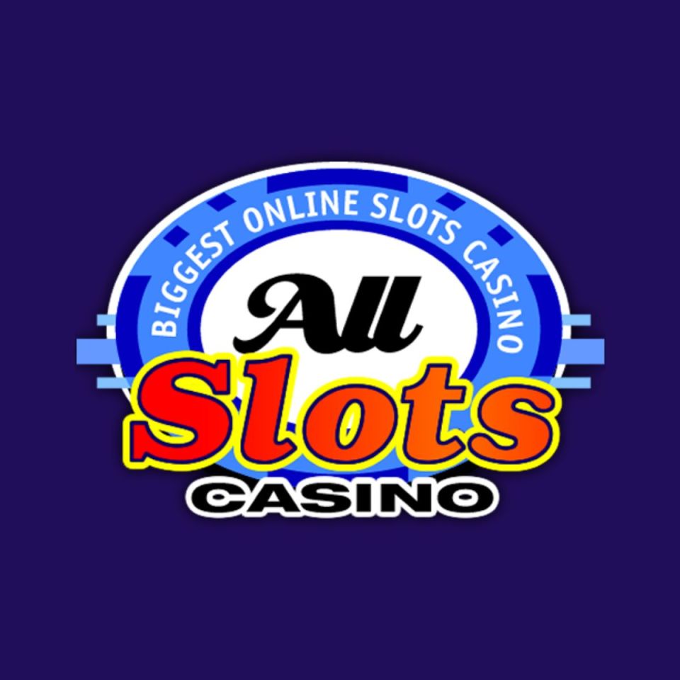All Slots Casino logo featuring bold text with a vibrant color scheme, representing a leading online gaming platform.