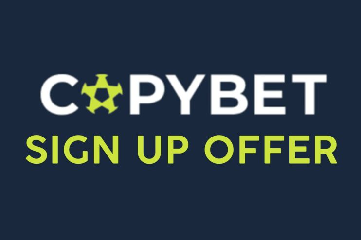 CopyBet sign up offer banner showcasing exclusive promotions on a business news website.