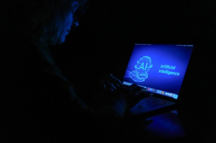 Generative AI technology transforming business insights with advanced data analytics on digital interface