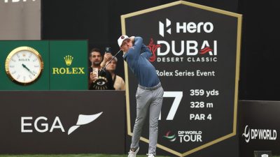 Getty Images logo on a modern office building facade with reflected city skyline in windows, related to business and media...