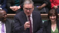 Keir Starmer speaking at Prime Ministers Questions in the House of Commons, addressing key political issues.