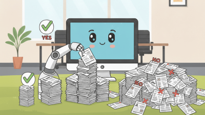 AI-driven recruitment process showing diverse candidates and digital profiles on a screen in a modern office setting.