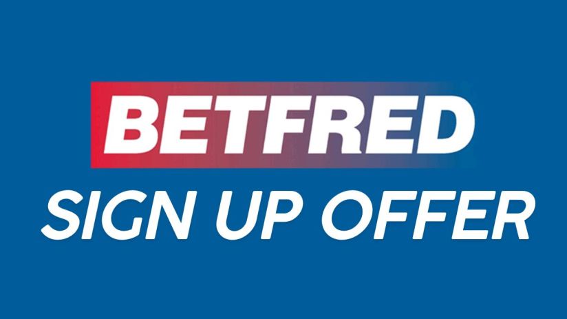 Betfred sign-up offer banner featuring promotional details for new customers on a vibrant, attention-grabbing background