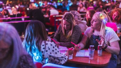 BuzzBingo logo prominently displayed against a vibrant background, symbolizing excitement in the gaming and entertainment ...