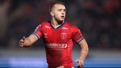 Getty Images logo displayed on a smartphone screen against a blurred background, representing media and stock photography ...