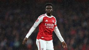 Getty Images logo on a digital display in a corporate setting, representing media and stock photo industry presence