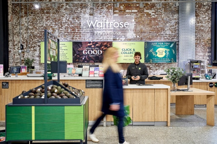 John Lewis Partnership and Waitrose executives discussing strategic plans in a boardroom setting