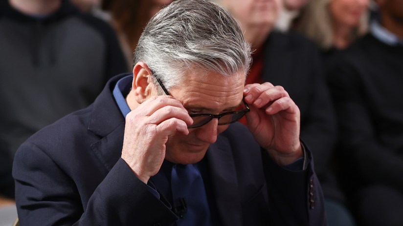 Keir Starmer, leader of the Labour Party, speaking at a press conference, suggesting a prime ministerial context.