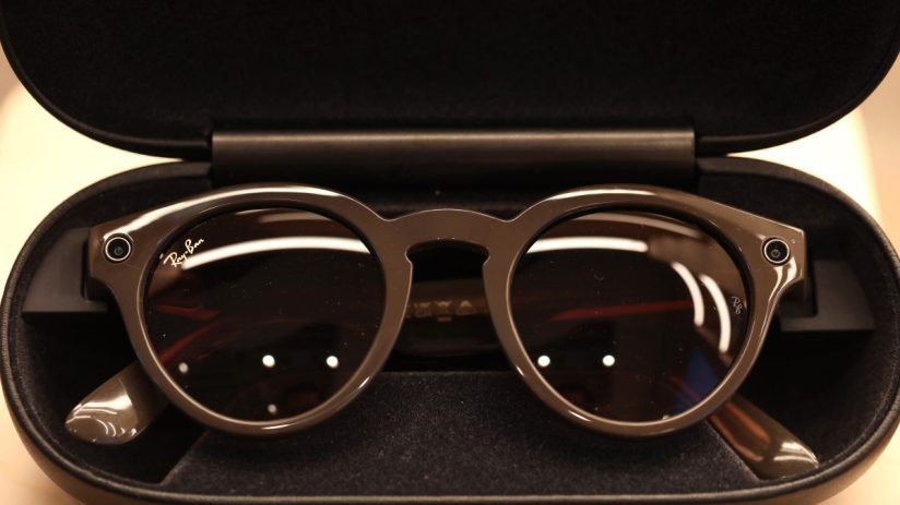 Meta smart glasses showcasing innovative technology in a sleek design, highlighting advancements in wearable tech for 2023