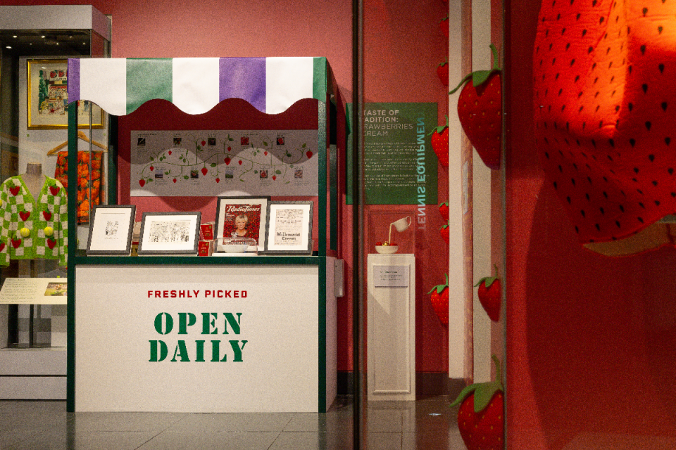 Part of the new Wimbledon exhibition, which is open until the autumn