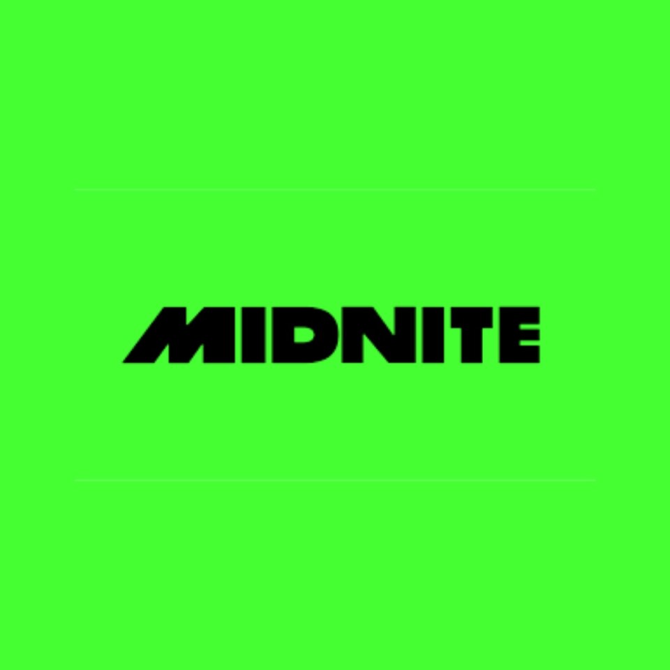 Midnite logo featuring bold typography and modern design elements against a sleek background for a news/business website.