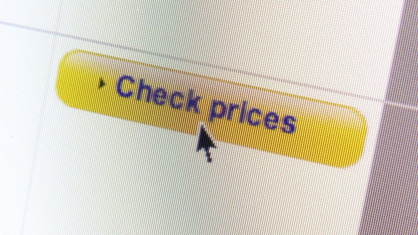 Price comparison chart showing trends in consumer goods costs for a business analysis report