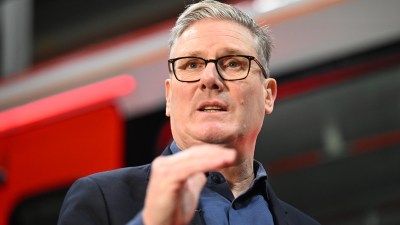 Keir Starmer engaging with community members during his visit to South Wales, highlighting local issues and leadership ini...