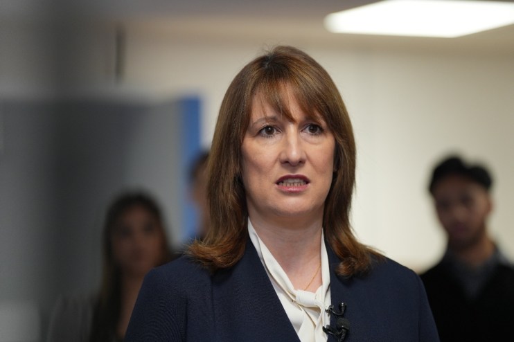 Breaking news illustration with a headline and generic business graph on a digital screen background